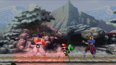 MuttEngine demo using Street Fighter and Mario World 2 Sprites
